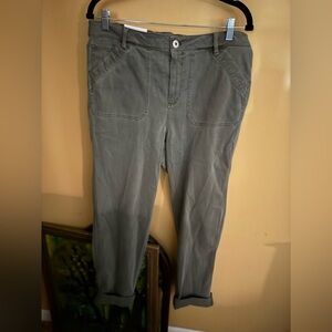 J. Jill ankle pants, olive green, size 16 Tall, NWT.